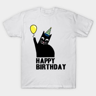 Happy Birthday Geburtstag Katzen Papa Shirt Katze T-Shirt